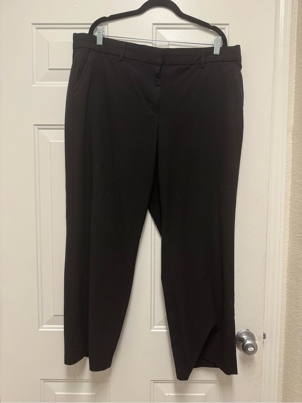 Kim Rogers Black Straight-Leg Dress Trousers